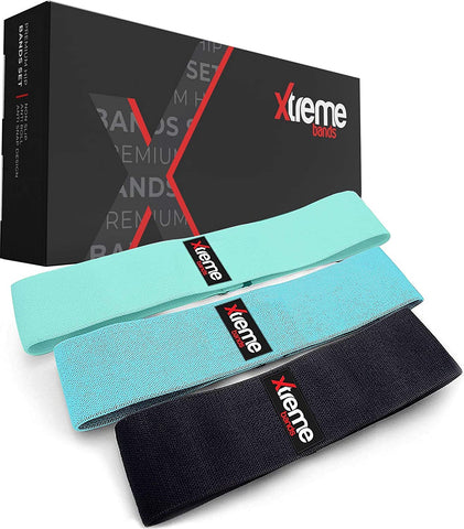 Premium Set of 3 Hip Loop Bands | Non Slip, Anti Roll & Anti Snap Design